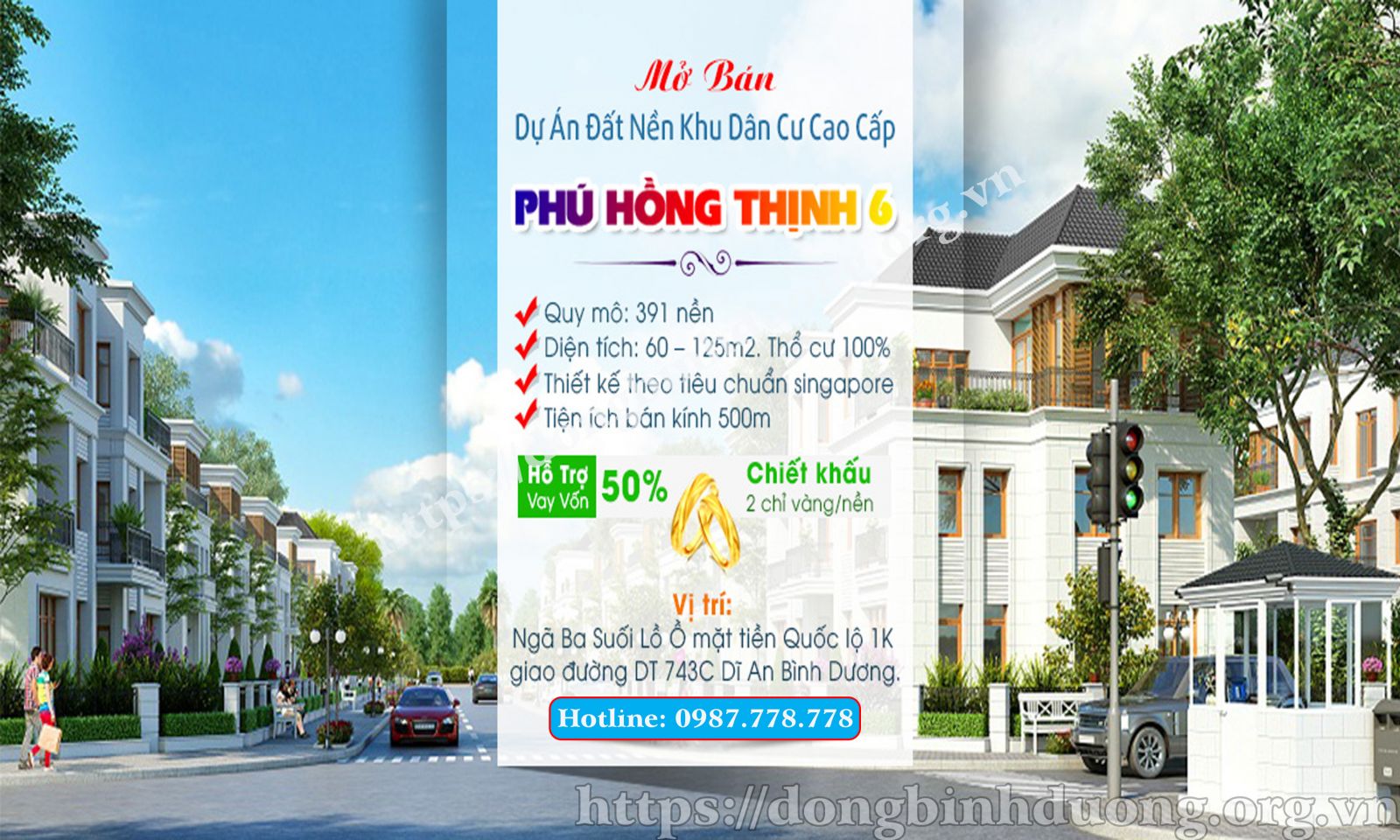 Thông tin dự án Khu dân cư Phú Hồng Thịnh 6 phường Bình An Tp Dĩ An Bình Dương
