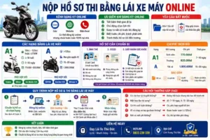 Nộp Hồ Sơ Thi Bằng Lái Xe Máy Online