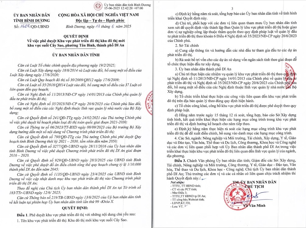 Khu Đô Thị Mới Khu Vực Suối Cây Sao - Phường Tân Đông Hiệp Hồ Chí Minh 4 Khu đô thị mới khu vực Suối Cây Sao - Phường Tân Đông Hiệp Hồ Chí Minh