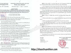 Quyết định gia hạn tiến độ dự án khu đô thị Đông Bình Dương
