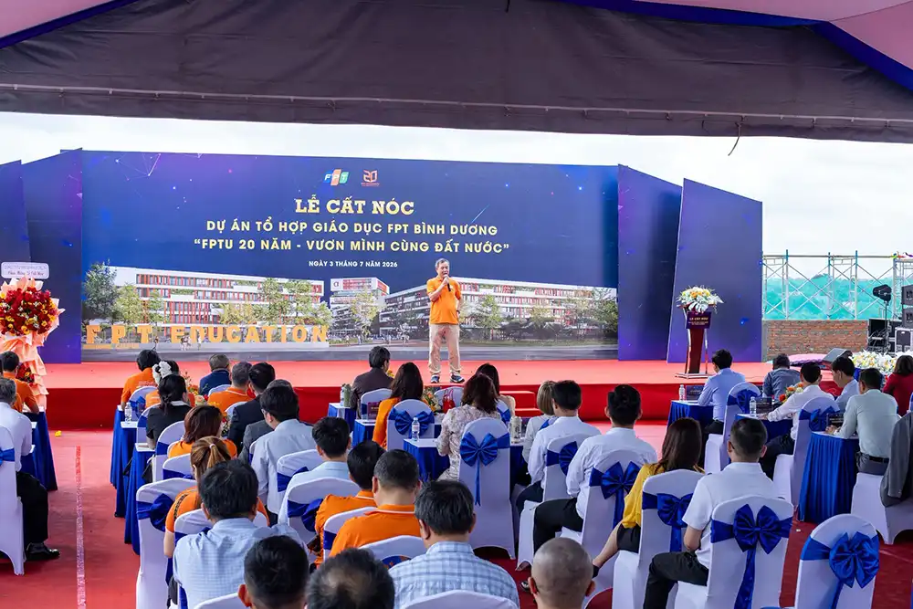 Cất Nóc Tổ Hợp Giáo Dục Fpt Bình Dương – Dự Án 84.000 M² Đón Sinh Viên 2027 1 Cất nóc tổ hợp giáo dục FPT Bình Dương