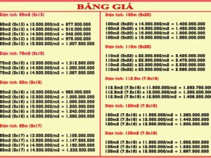 Bảng giá đất dự án đông bình dương hiện nay
